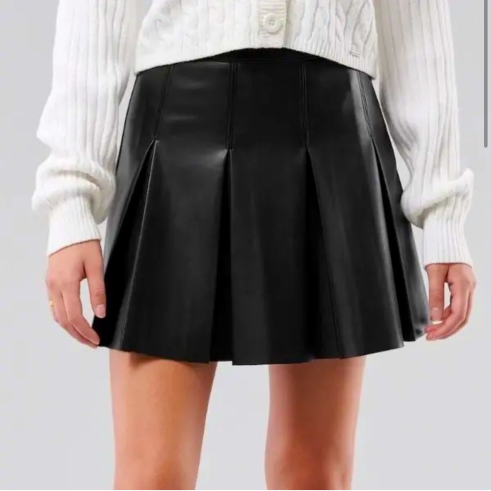 Hollister Faux Leather Skirt